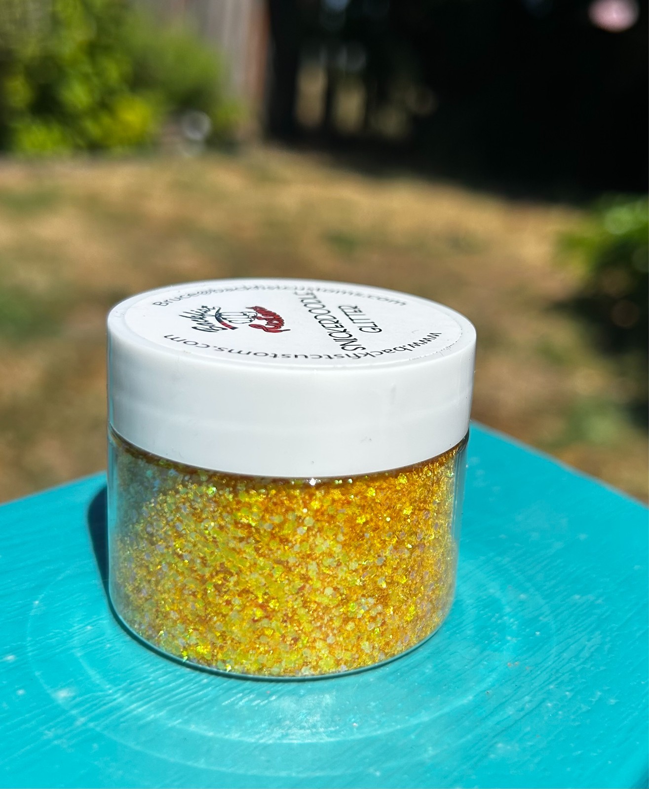 Blackfist Customs Glitter Deadstock Art Craft Resin Slime Tumbler Gold 2 oz