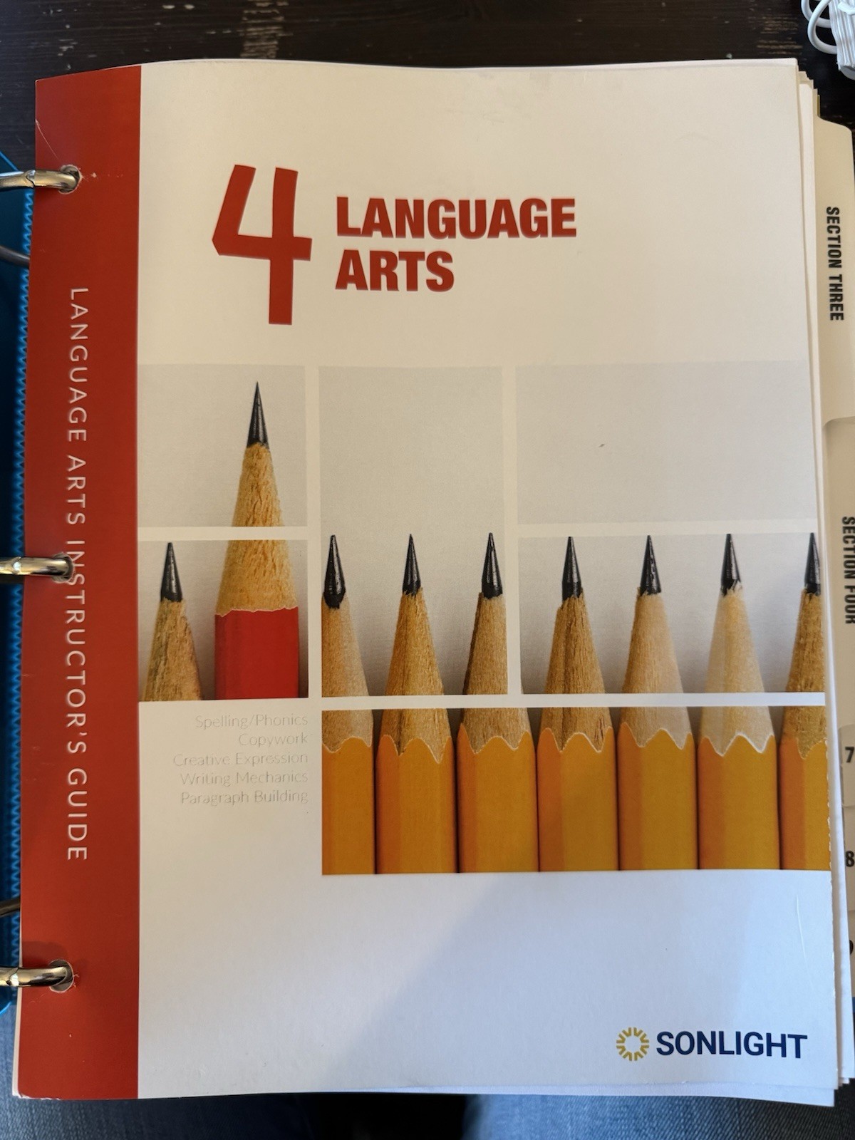 Sonlight 4th Grade - Language Arts & HBL