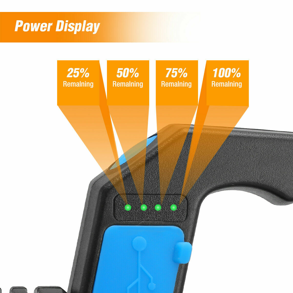 Rechargeable LED Searchlight Portable Super Bright Handheld Spotlight Flashlight