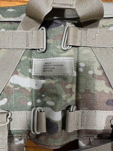 NEW MOLLE II Large Rucksack Shoulder Straps OCP/Multicam