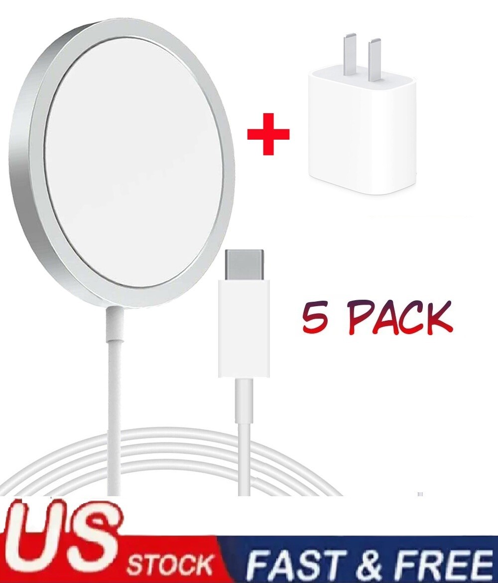 1/2/5 PACK Magnetic Wireless Charger Pad Magsafe iPhone 17 16 15 14 13 Pro Max