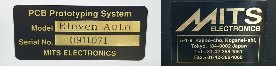 Mits Eleven Auto PCB Prototyping System [#B1]