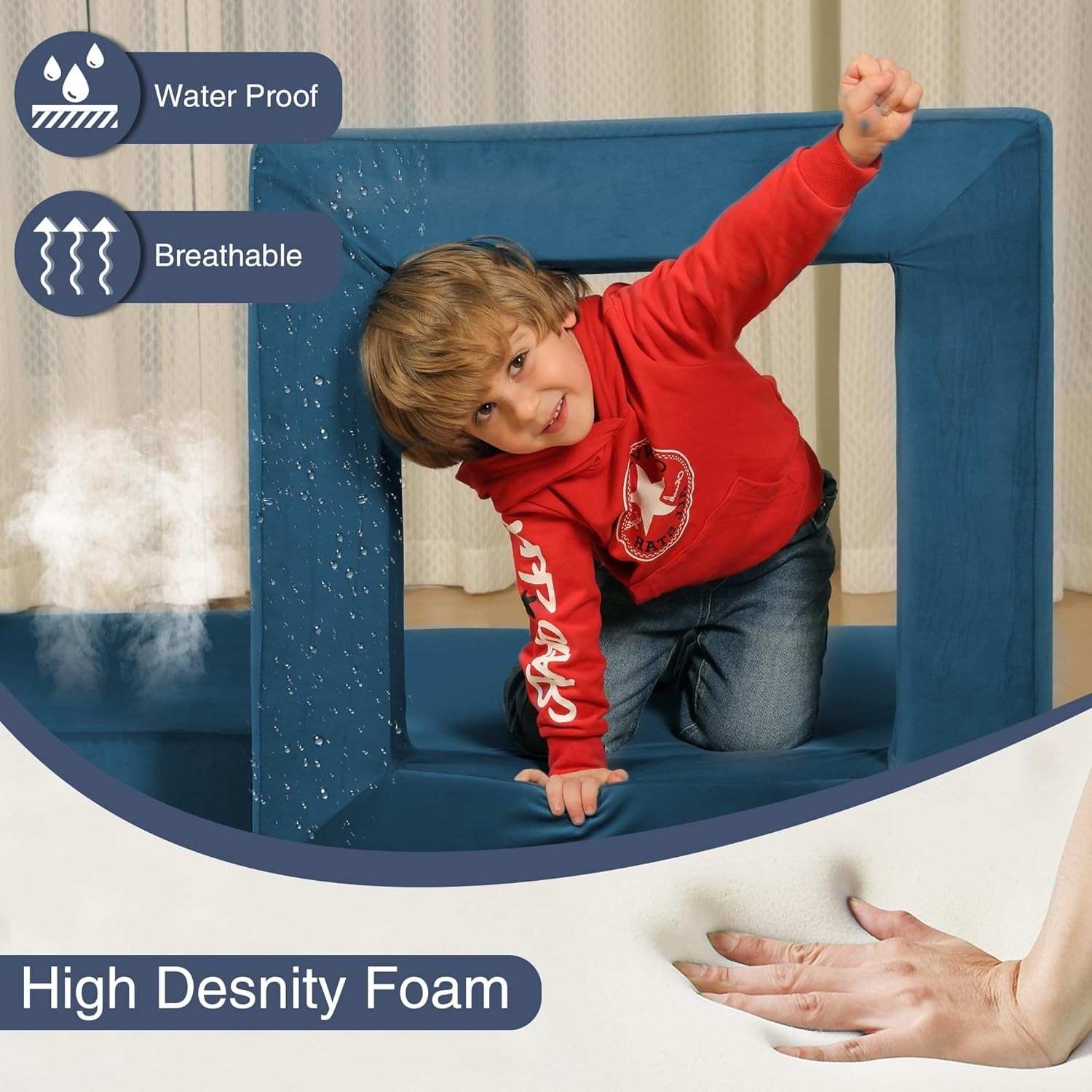 22Pcs Modular Kids Play Couch - Kids Couch for Playroom Bedroom Living Rooms ...