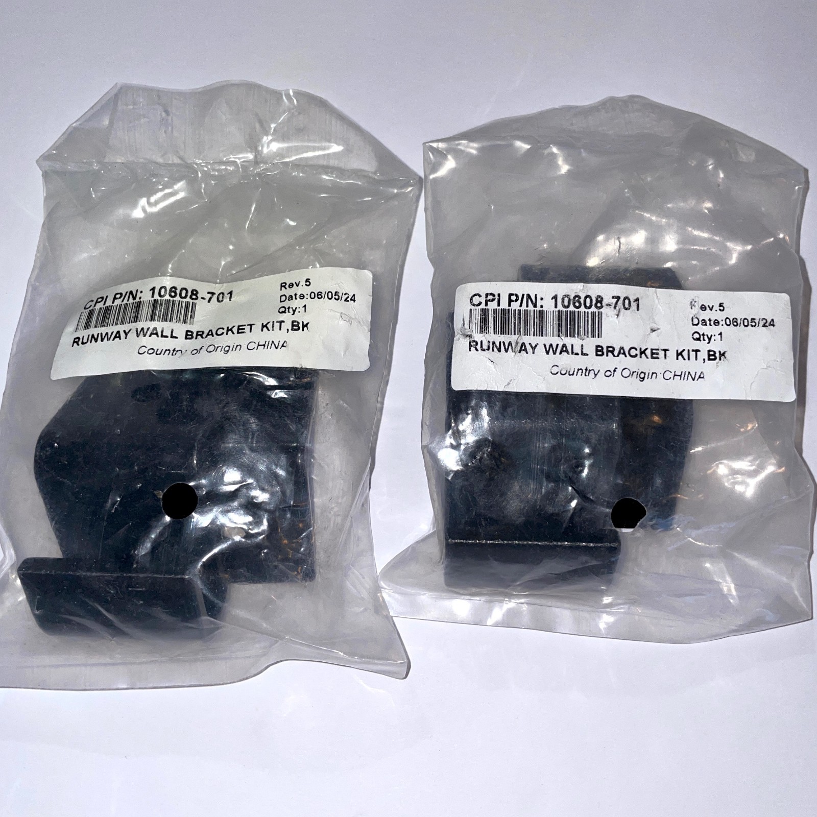 2 SETS OF 2 - CPI 10608-701 Networking Data Cable Runway Wall Bracket Kit