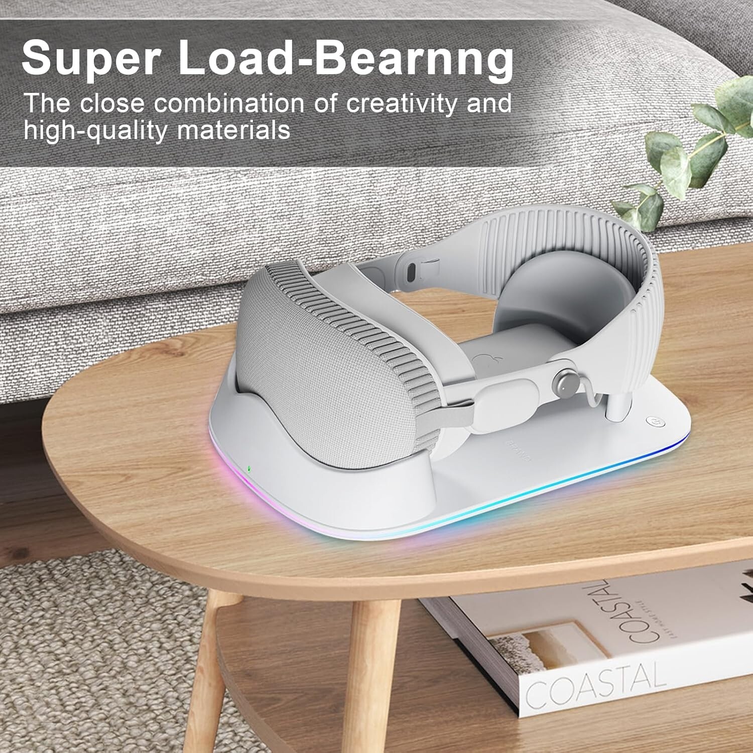 Charging Dock Designed for Apple Vision Pro Magnetic Charging AR Technology