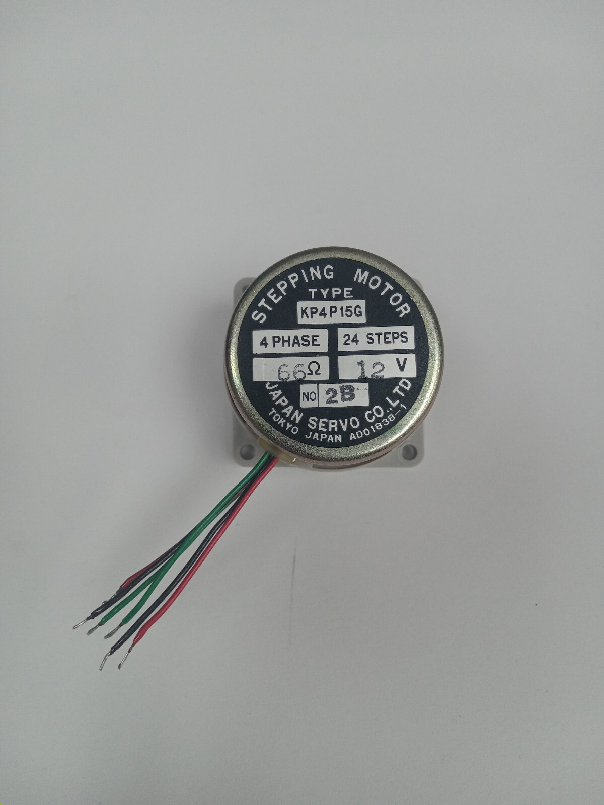 STEPPING MOTOR KP4P15TG, 4 PHASE, 24 STEPS, 12VDC