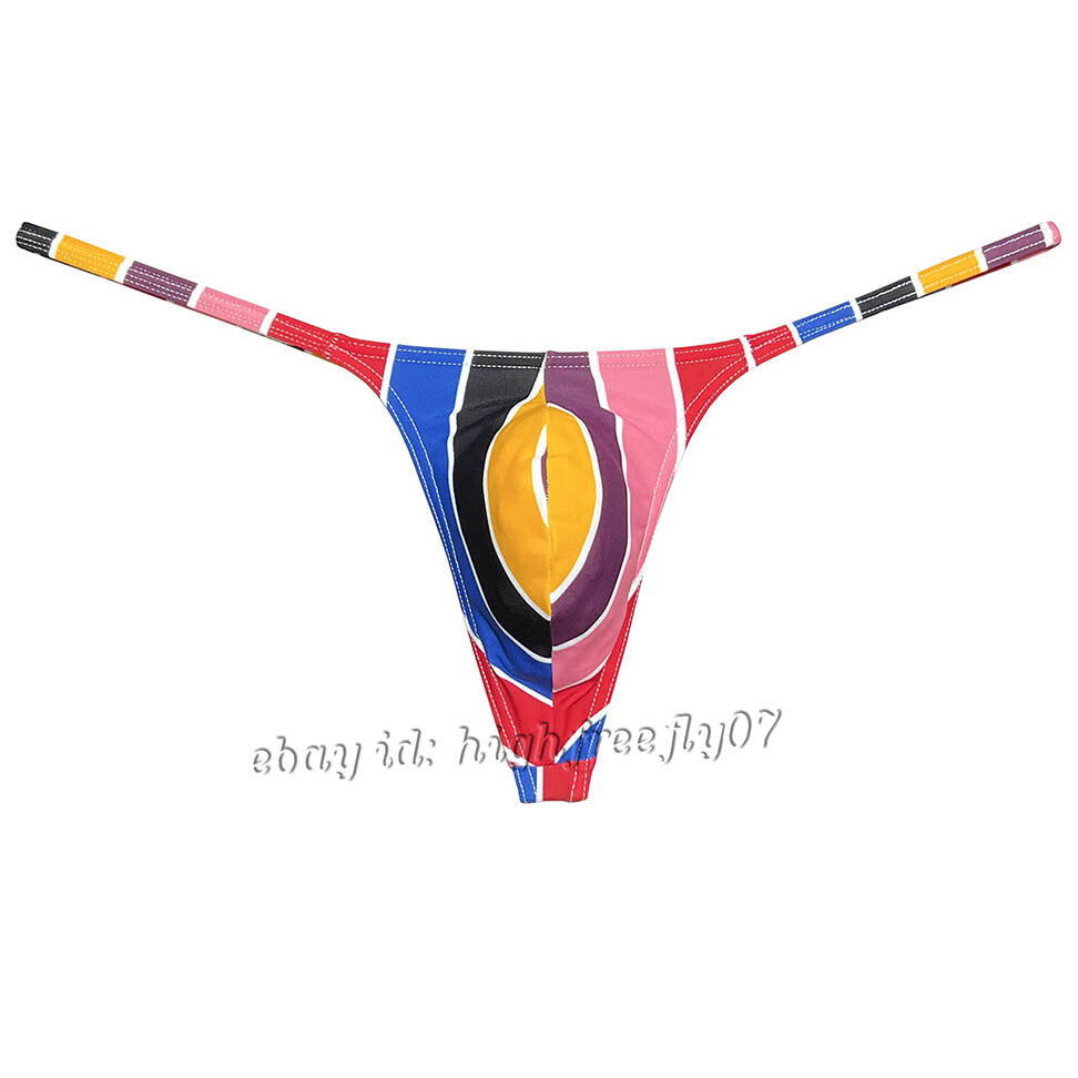 Men Slim Pouch Thong Underwear Strap Bikini Underpants Minimum Coverage G-String
