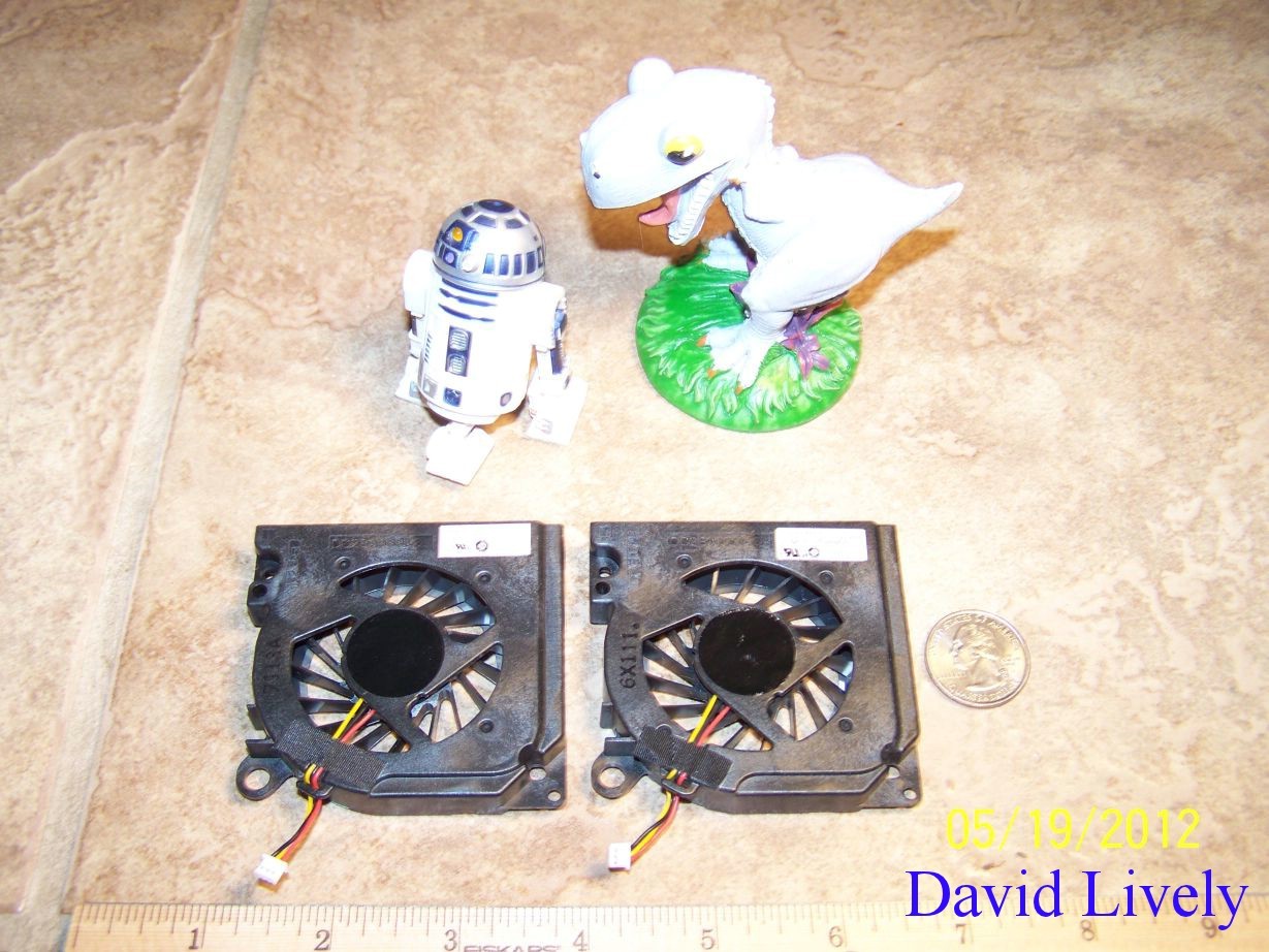 2x Dell Laptop Latitude D620 Fans DC28A000K0L MCF-J05BM05 PD099 CN-0PD099