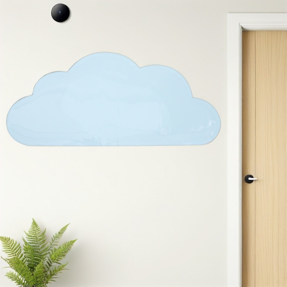 Sky Blue Sticky Whiteboard Sheet Cloud Shaped Self Adhesive Message Board