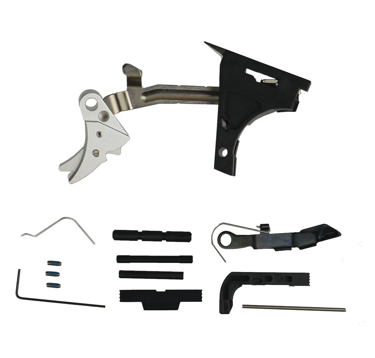 GLOCK 19 G19 Silver/BLK Adjustable Trigger LPK W/INSTUCTIONS EXTENDED  For G19