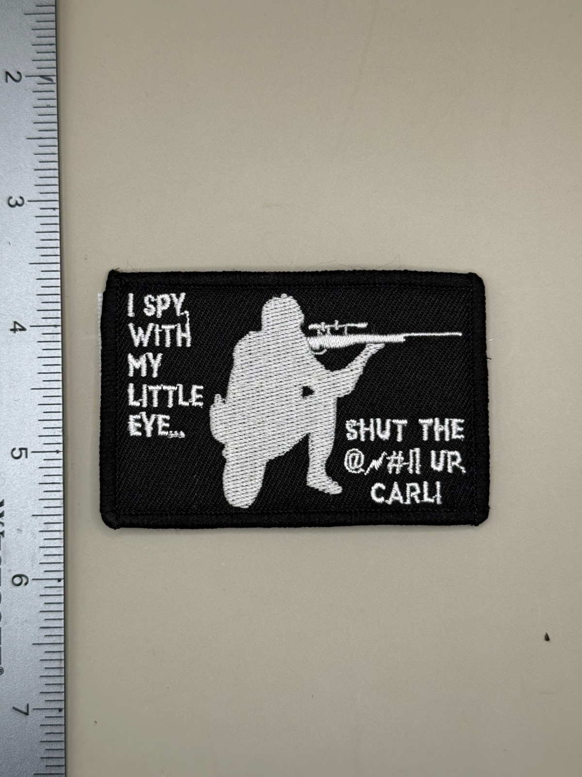 Tactical Morale Patch Hook and Loop SHUT UP CARL Funny Patch Infantry