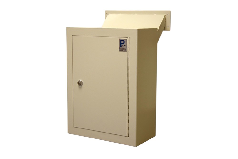 Protex MDL-170 Drop Box, Tubular Lock, Wall Mount, Adjustable Chute, Legal Slot