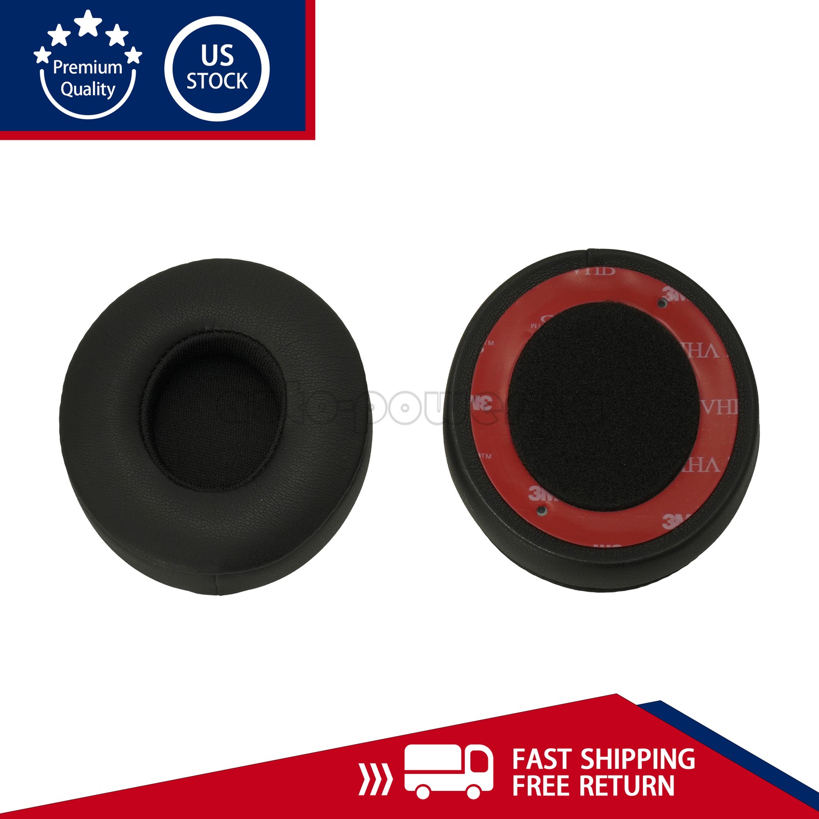 Replacement Ear Pads Cushion For Beats by Dr Dre Solo 2 Solo 3 Wireless/Wired