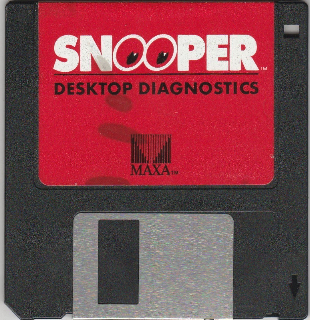 Snooper Desktop Diagnostics by MAXA  ~ 3.5" disk  1992