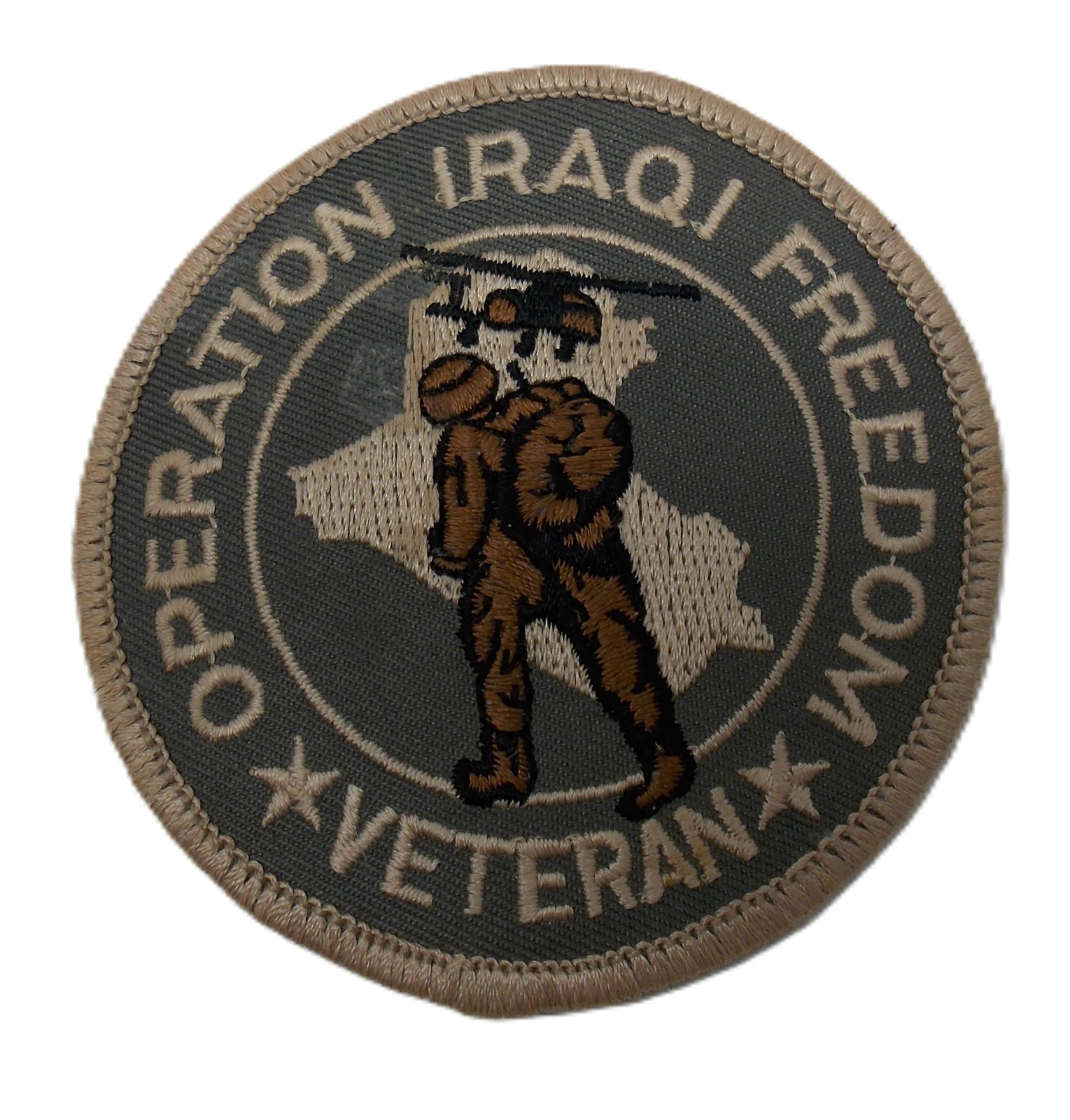 Operation Iraqi Freedom Veteran Embroidered Patch Iron On