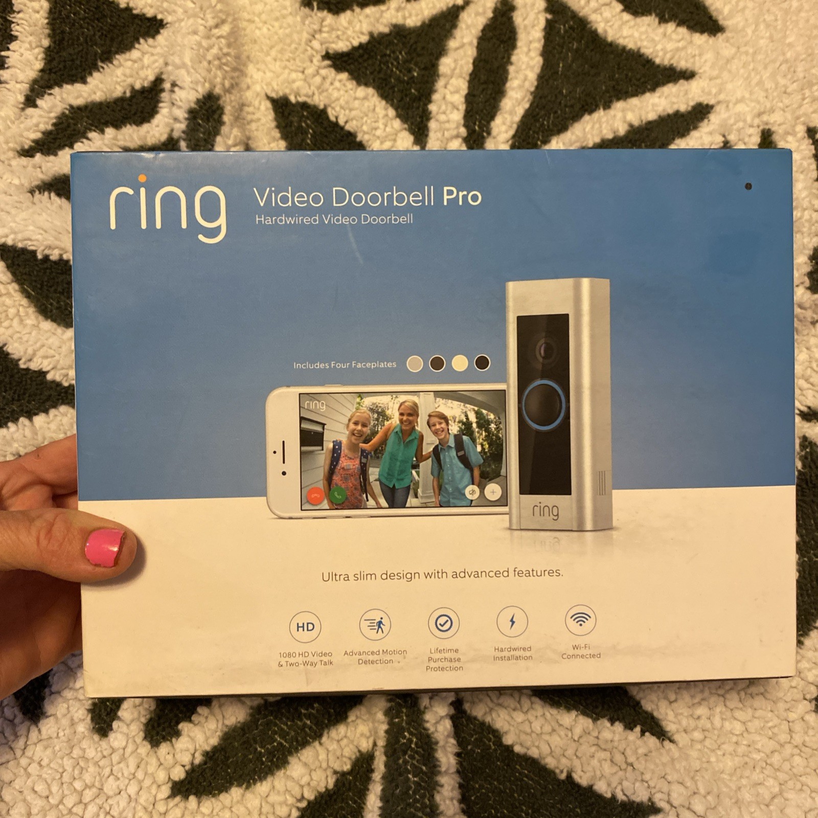 Brand New Ring, Video Doorbell, Pro Hardwired, Video Doorbell, Ultra Slim Design