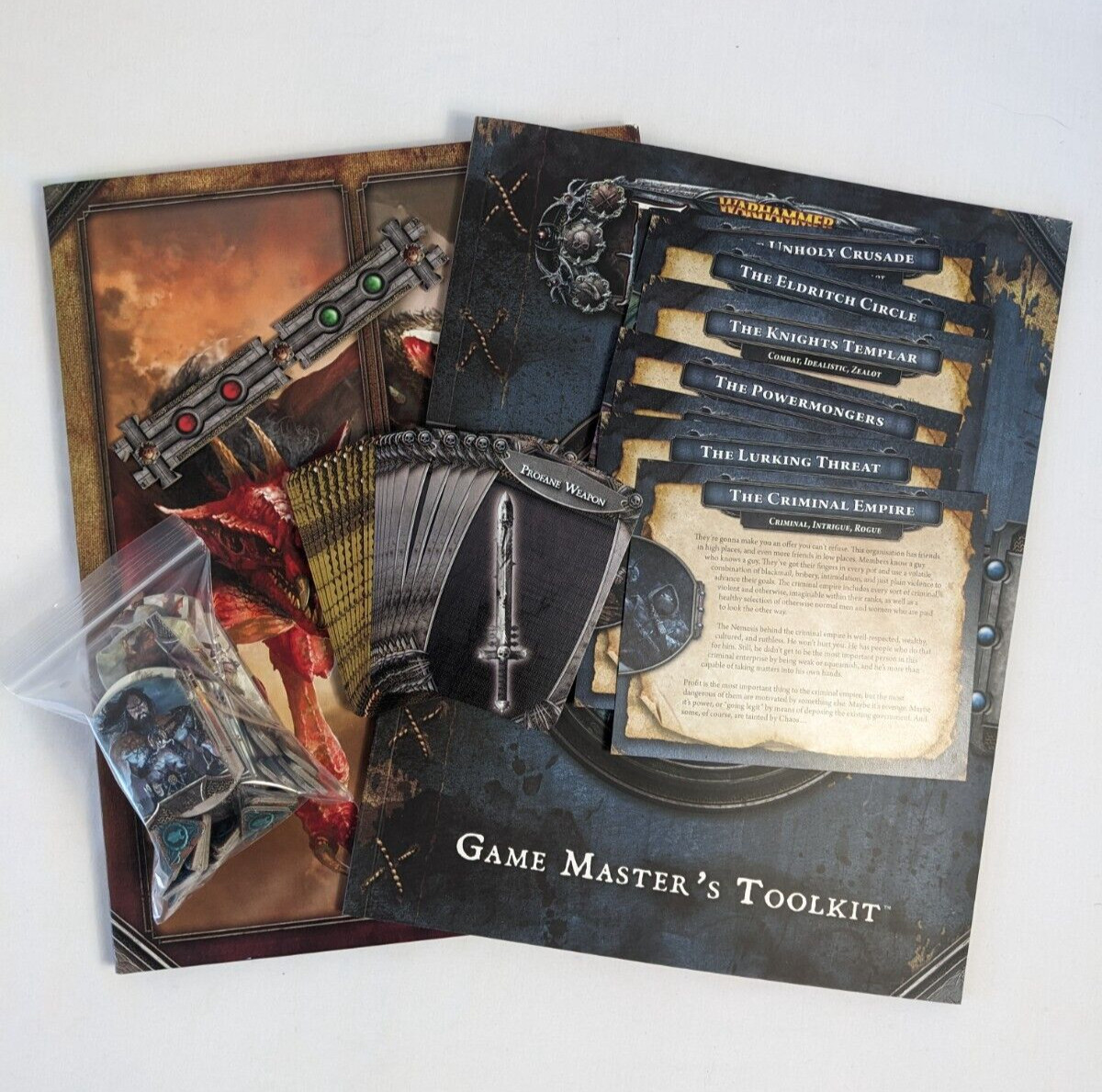 WARHAMMER FANTASY ROLEPLAY 3rd Ed RPG Used GAME MASTER'S TOOLKIT Fantasy Flight