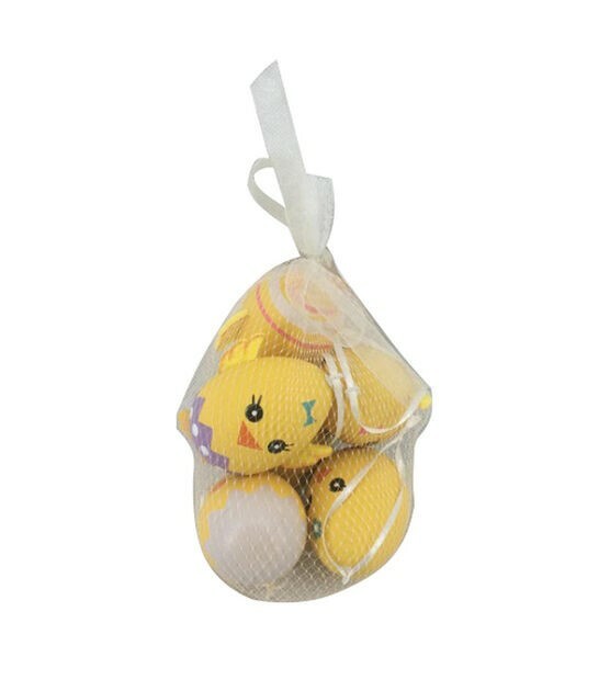 Easter Novelty Egg Ornaments - Chicks 6 Pieces