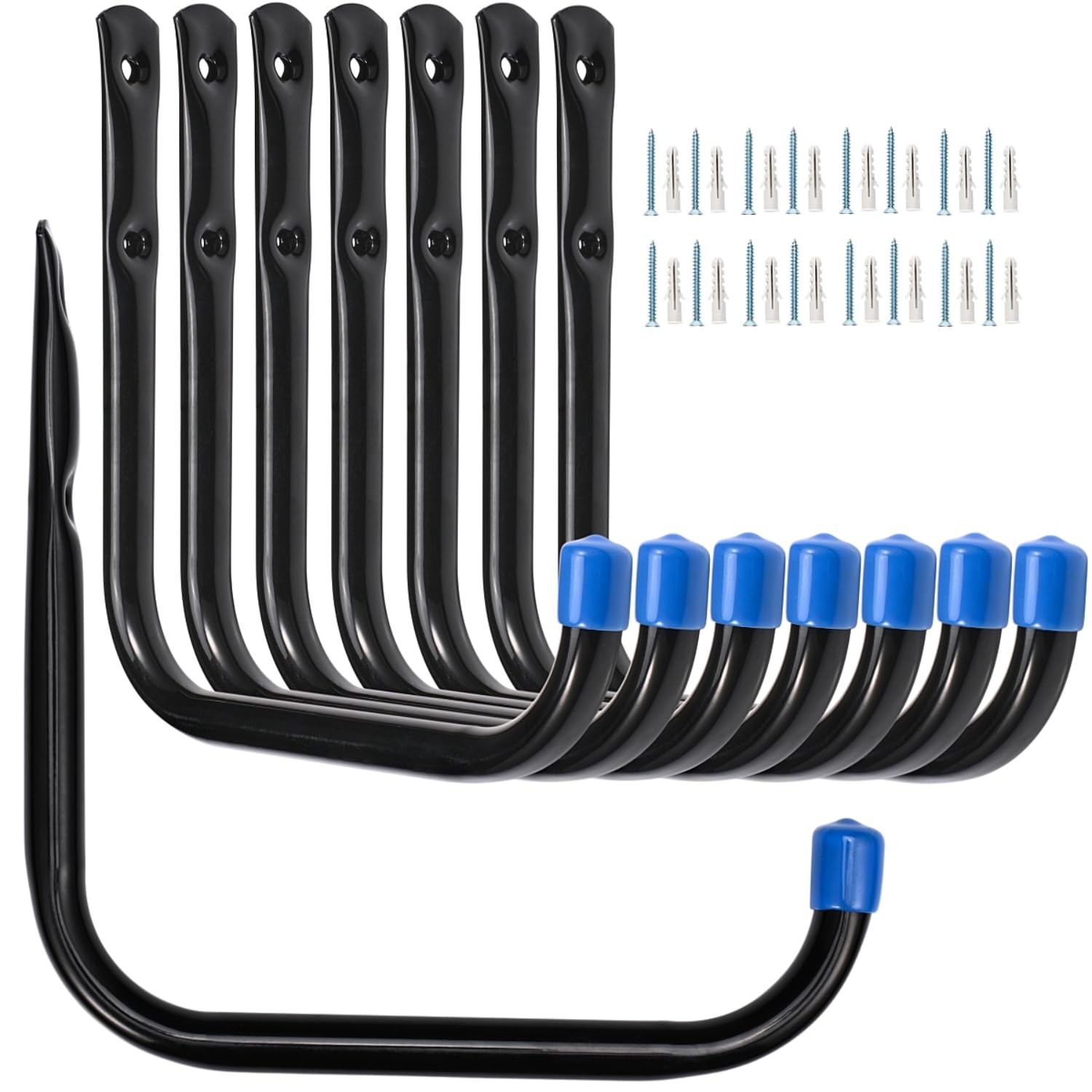 6.7In Garage Storage Utility Hooks, Heavy Duty Ladder Hooks, Wall Mount Garag...