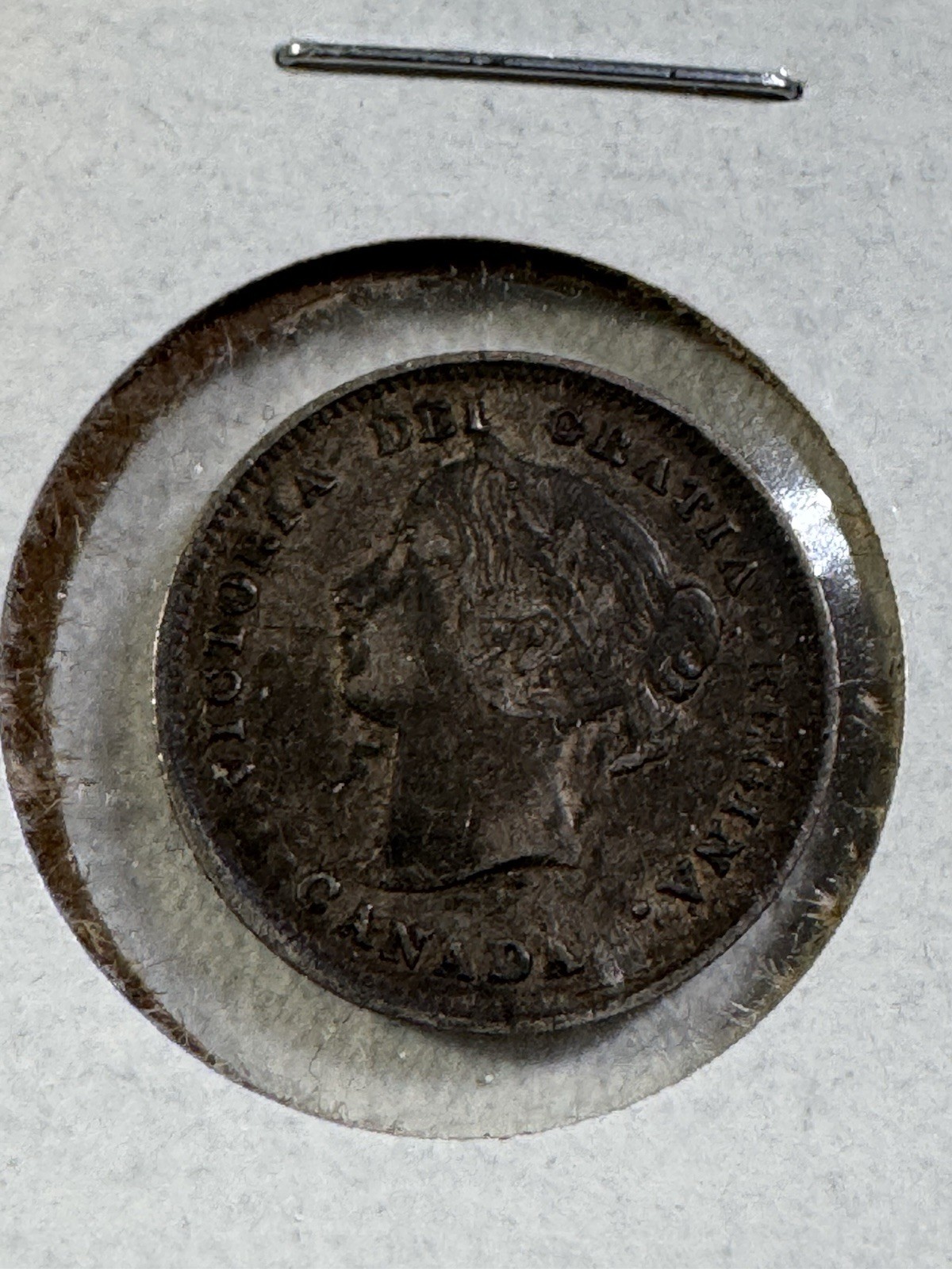 1899 Canada 5 Cents Small Silver Coin
