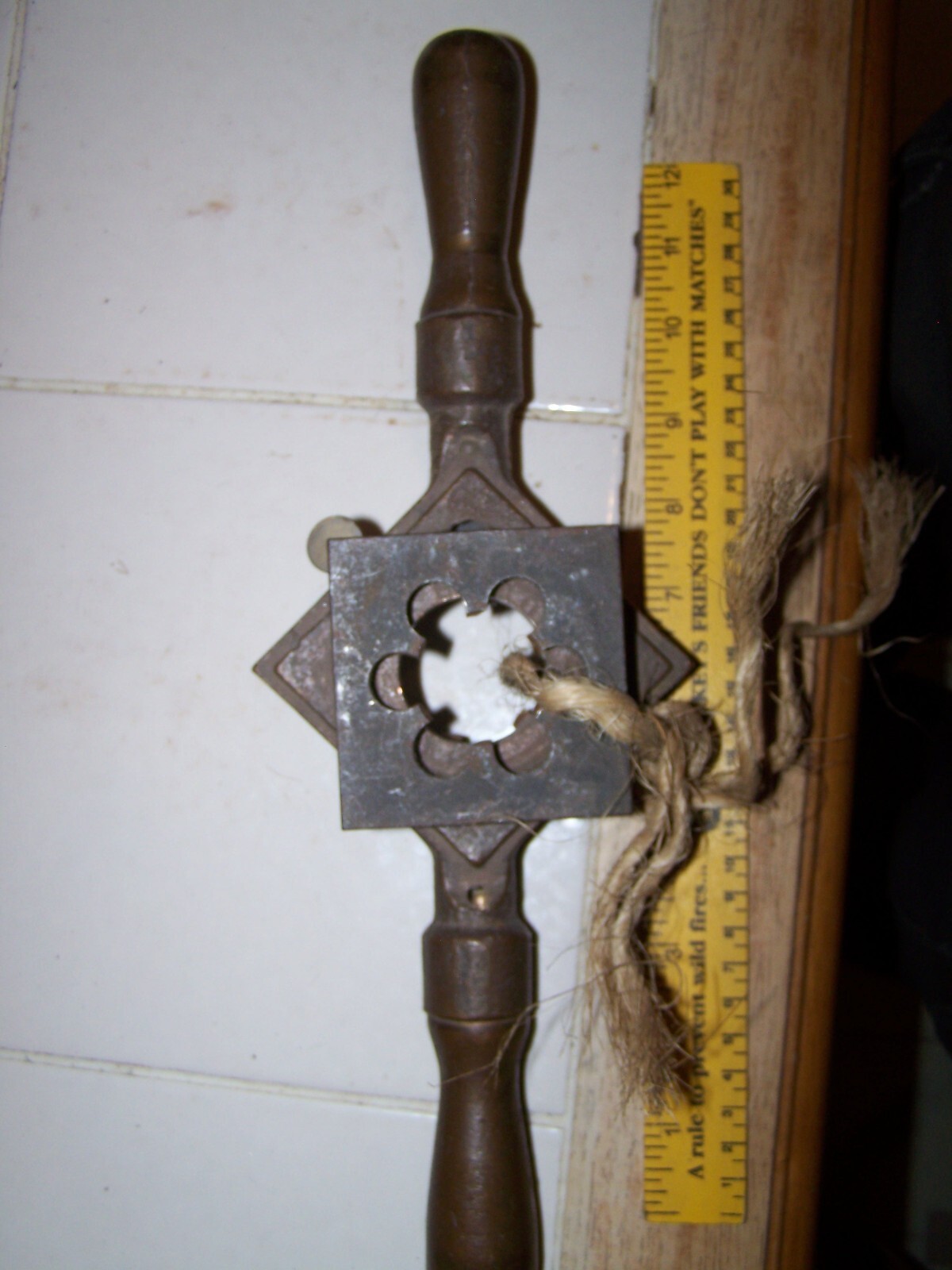 Vintage Walworth ? Boston Brass Co. Waltham Pipe Threader Solid Brass Wrench