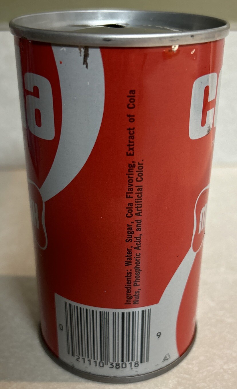 Vintage MARSH Cola 12 Oz. Empty Steel Pull Tab Soda Can