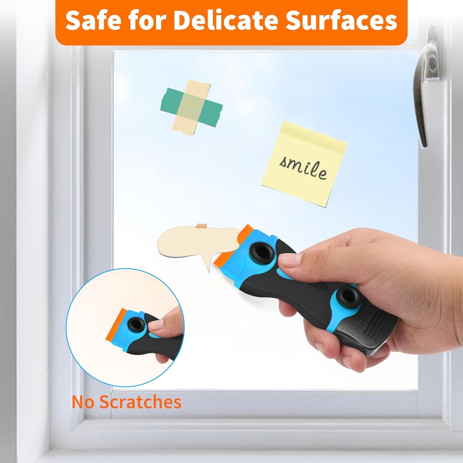 Plastic Razor Blade Scraper Double Ended - Scraper Tool With 40pcs Metal & Plast