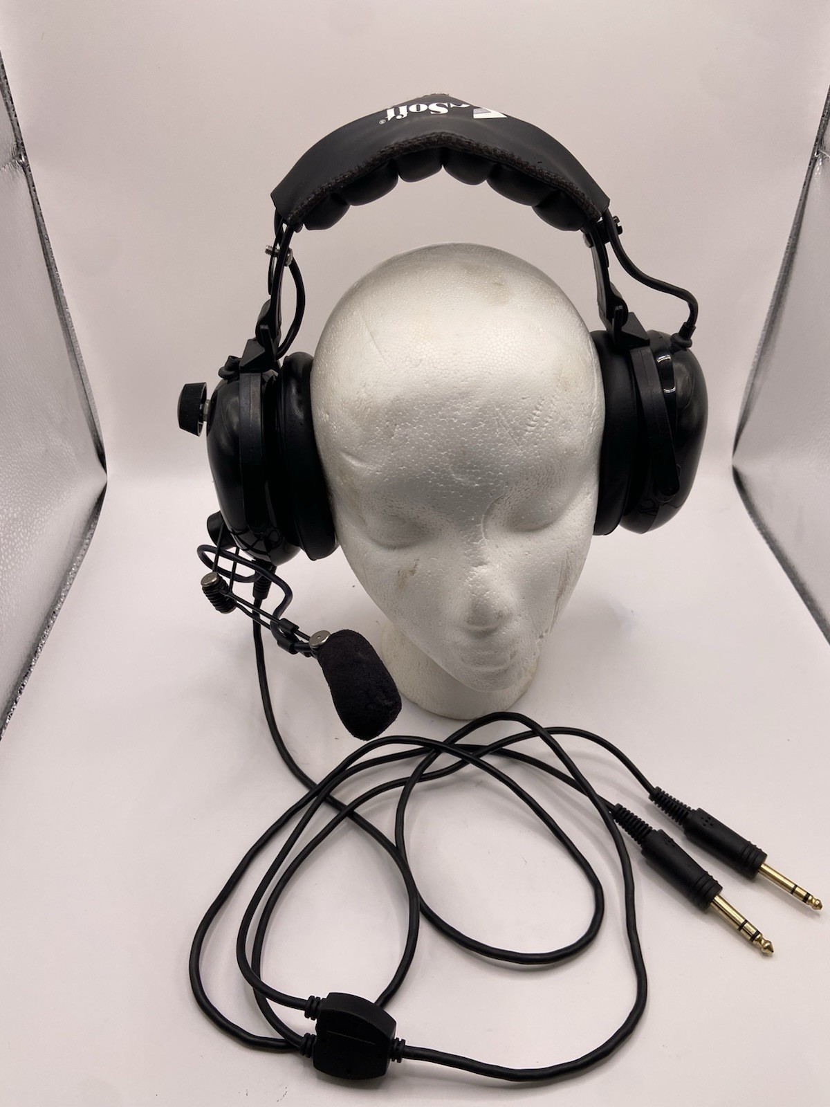 Soft Comm Black Knight Aviation Headset C-50
