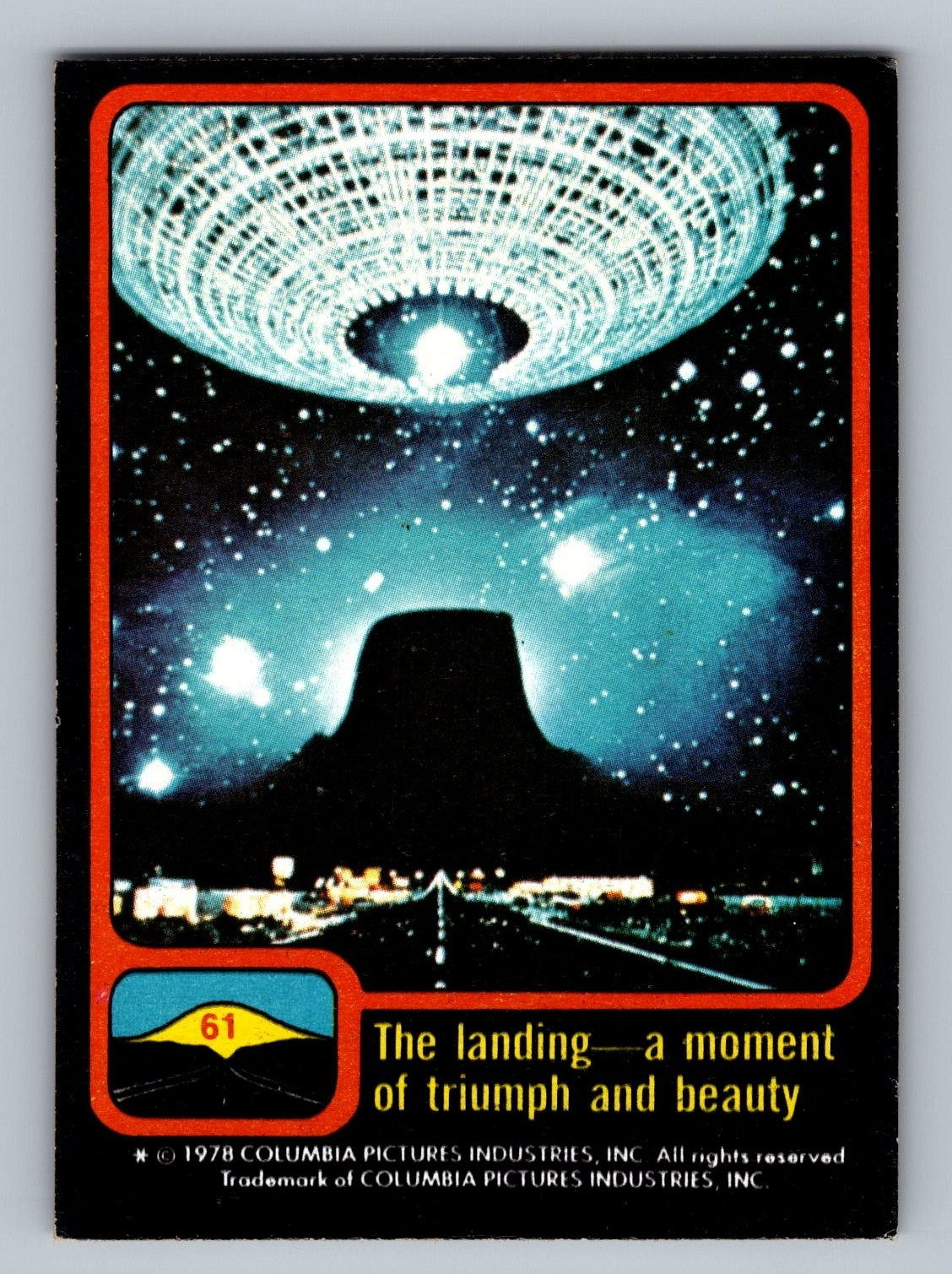 1978 "Close Encounters Of The Third Kind" Trading Cards/Stickers - You Pick card