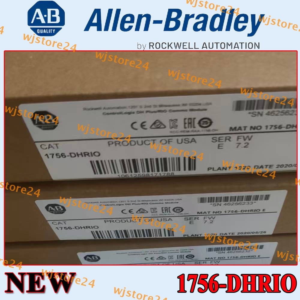 New PLC-AB 1756-DHRIO Ser D Controllogix Communication Module