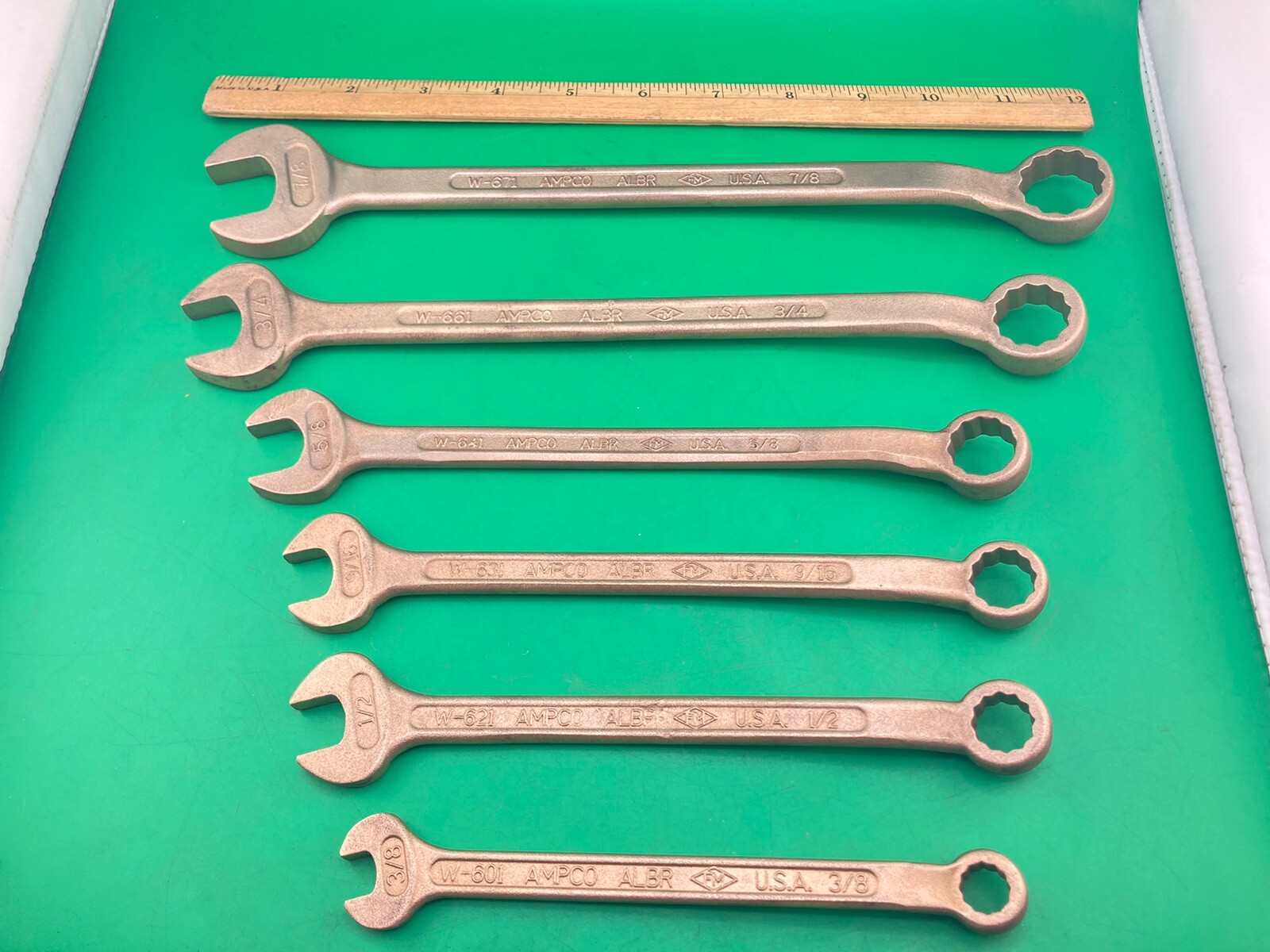 AMPCO Combo ALBR 6Pc Wrench Set 12 Pt USA W-601 W-621 W-631 W-641 W-661 W-671
