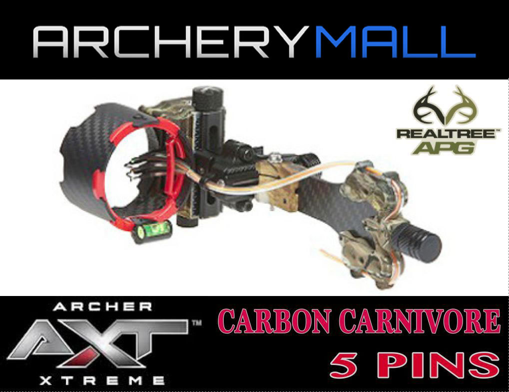 AXT CARBON CARNIVORE 5 PIN SIGHT  (APG REALTREE CAMO)