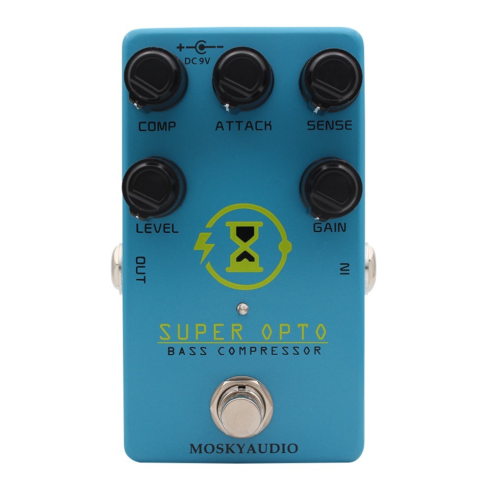 Super OPTO Bass Compressor Mosky Effects Pedal True Bypass