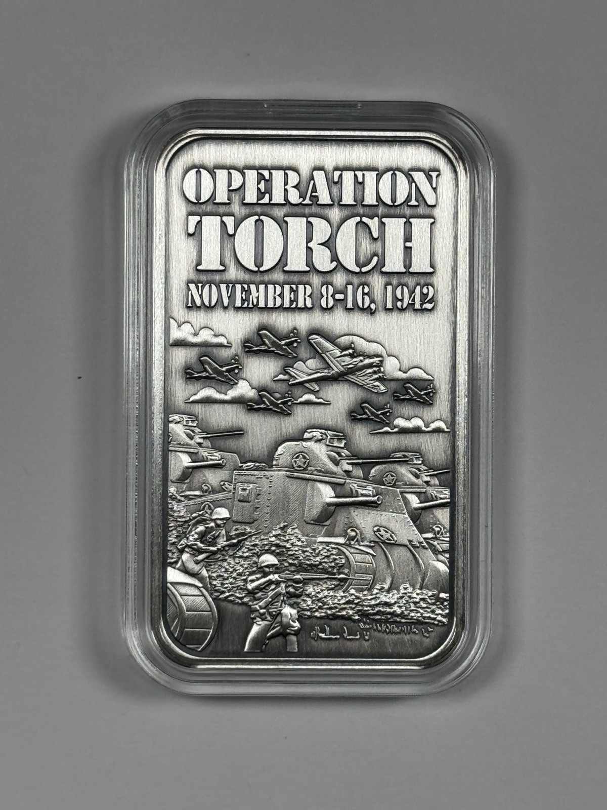 ST. LOUIS MINT KODY DUNCAN COLLABORATION .999 SILVER BAR OPERATION TORCH