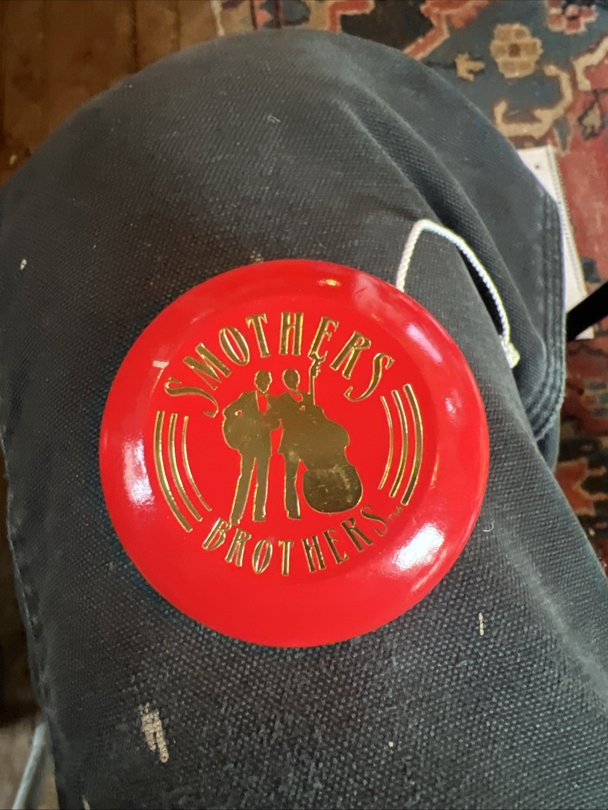 Smothers Brothers Wooden Red YoYo Kodak Promotional Toy Tested/Works Vintage