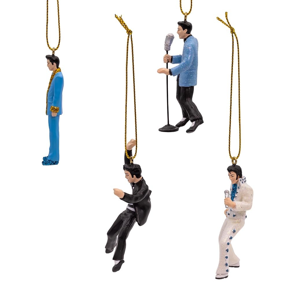 Kurt Adler 4pc Elvis Presley® Miniature Ornaments