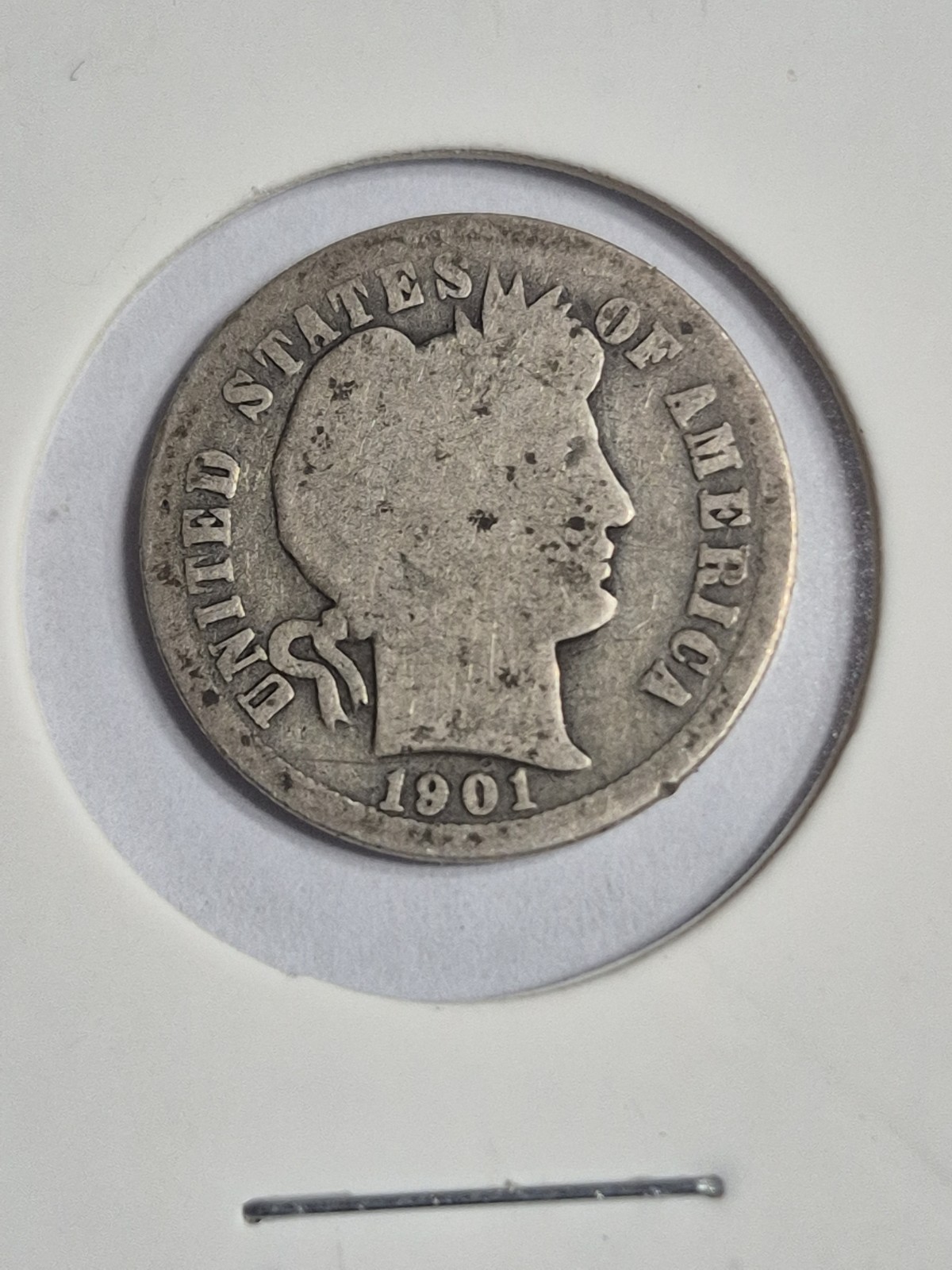 1901-O BARBER DIME~BETTER DATE~GOOD