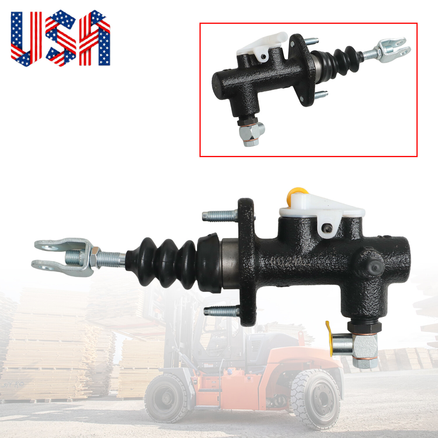 Aftermarket Brake Master Cylinder Brake Pump with Push Rod for Toyota Forklift