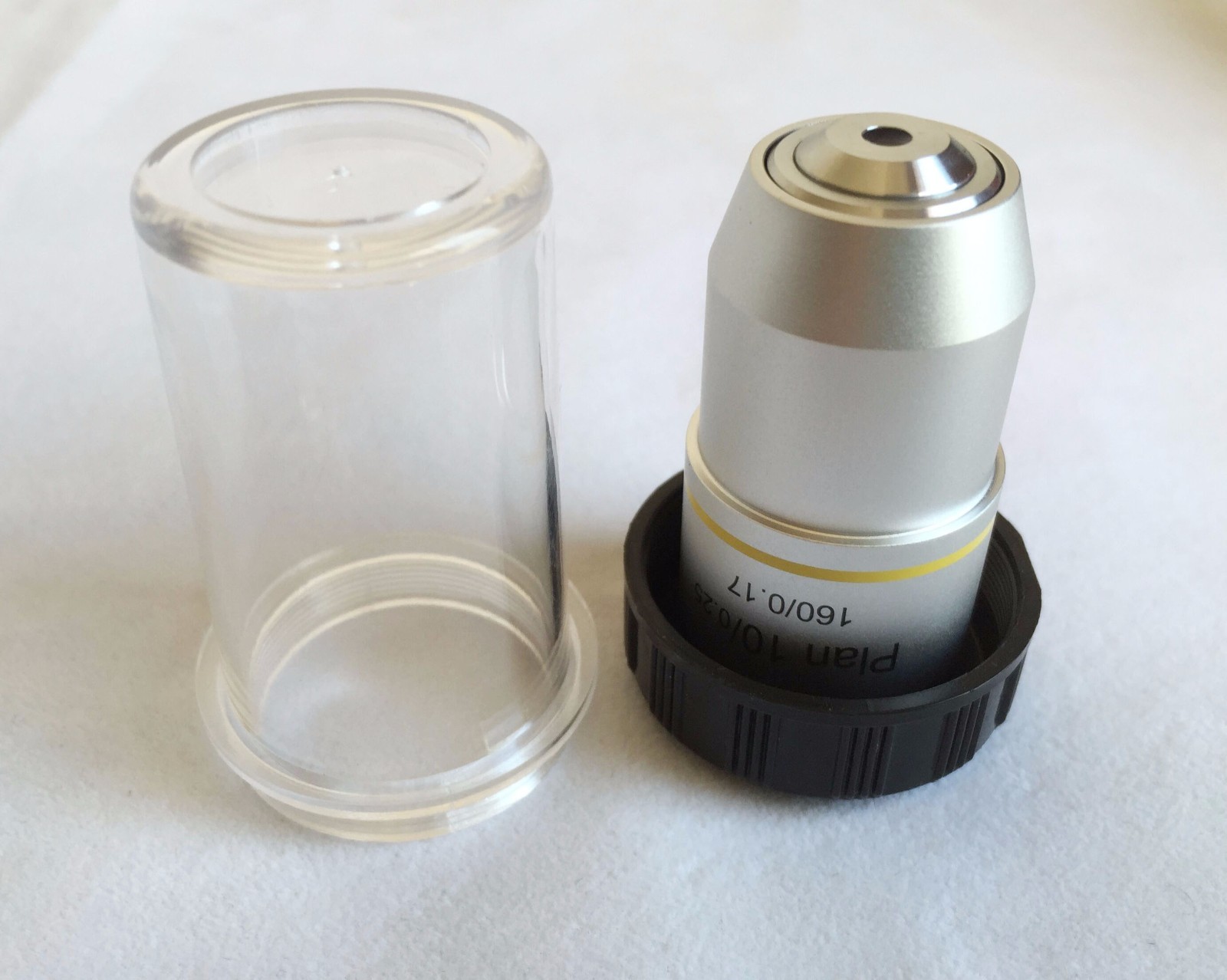 Compound Microscope Objective Lens 10X Plan Achromatic DIN RMS Thread ProScope