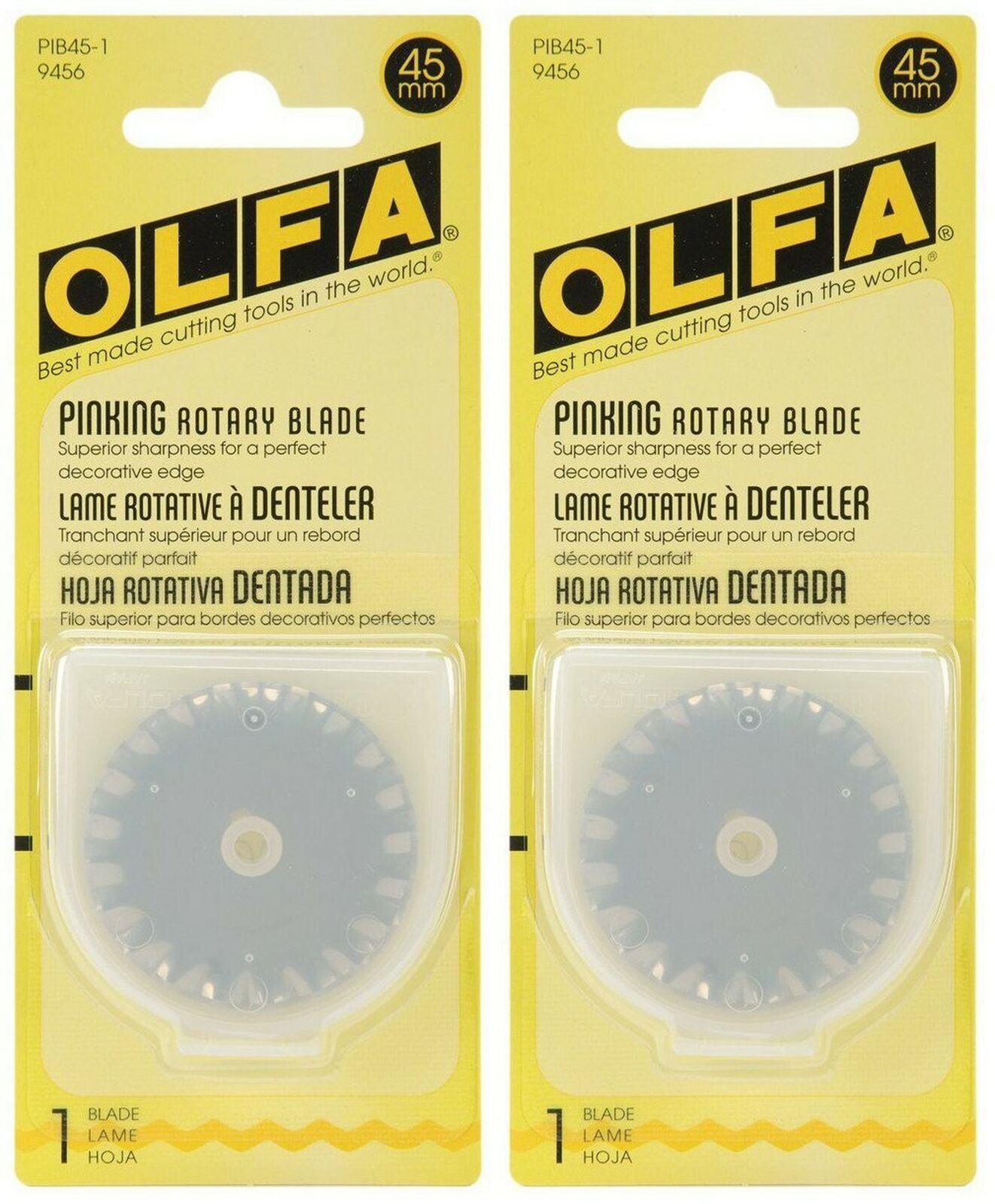 Olfa Rotary Blade Refill 45mm Pinking PIB45-1 (2-Pack)