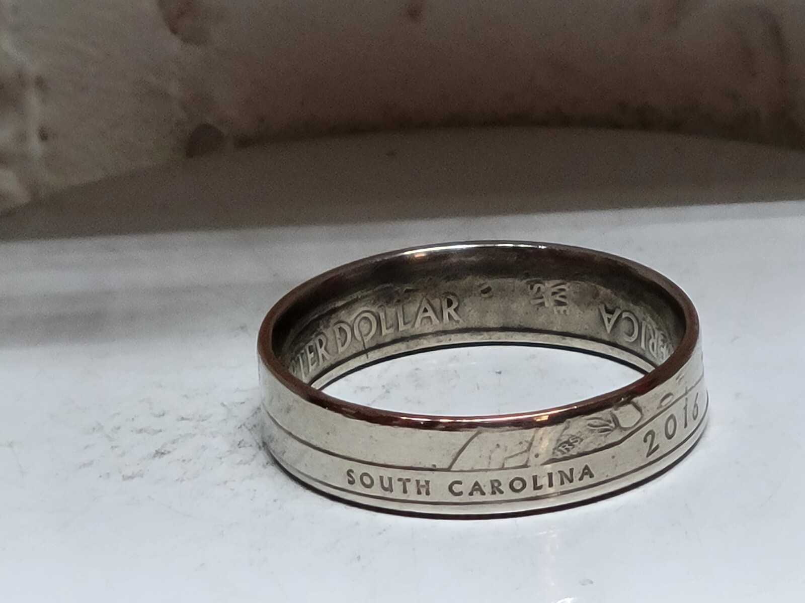FORT MOULTRIE, SC. - Size 9 State Quarter Coin Ring