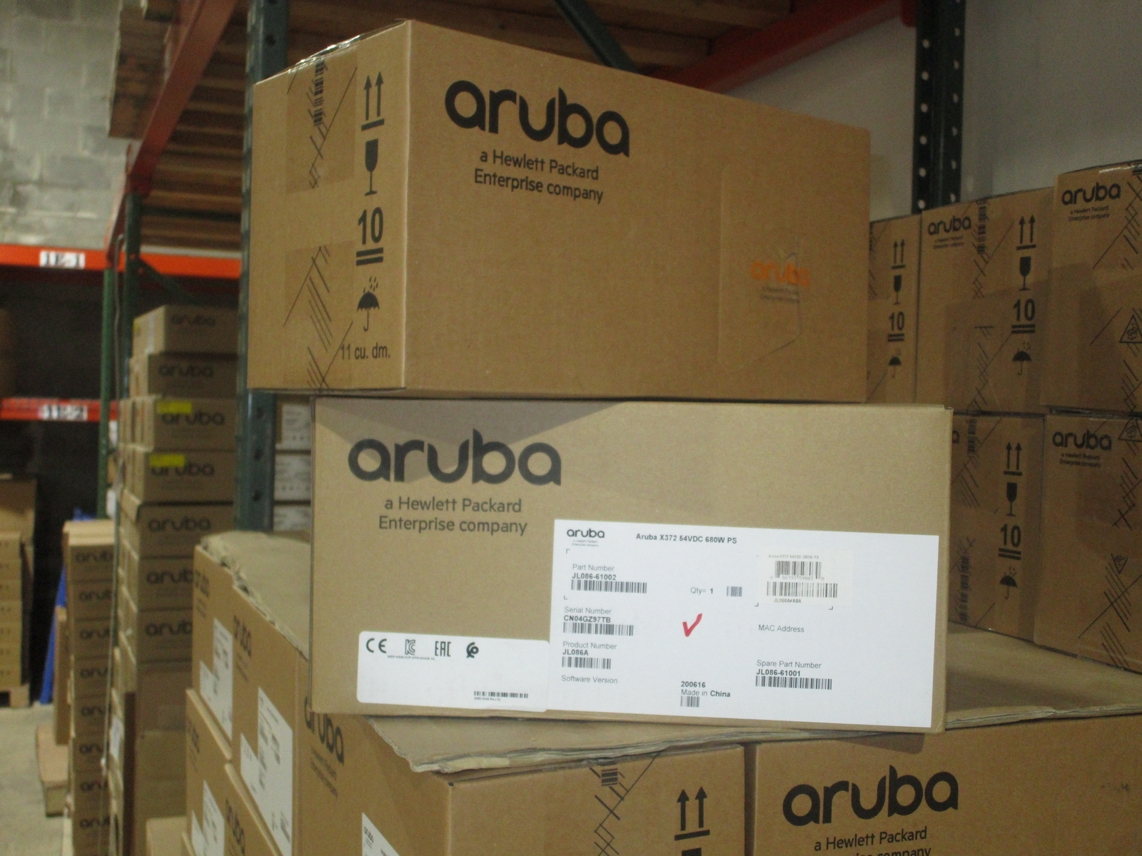 JL086A HPE Aruba X372 54VDC 680W PS - NEW FACTORY SEALED