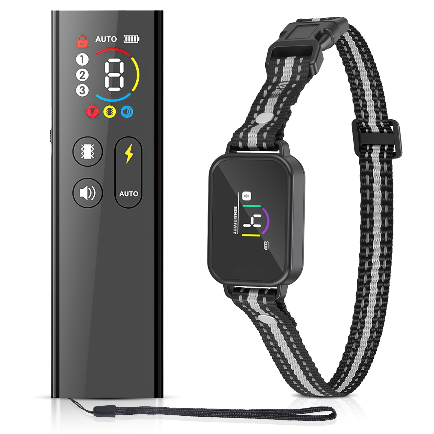 Dog Bark & Shock Collar - Dog Training Collar with Remote 3300FT Rechargeable