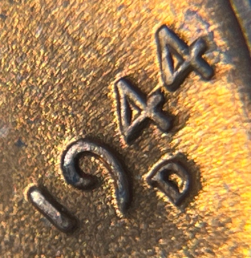 1944 D/D Wheat Penny Errors DDO Die Clash Uncirculated