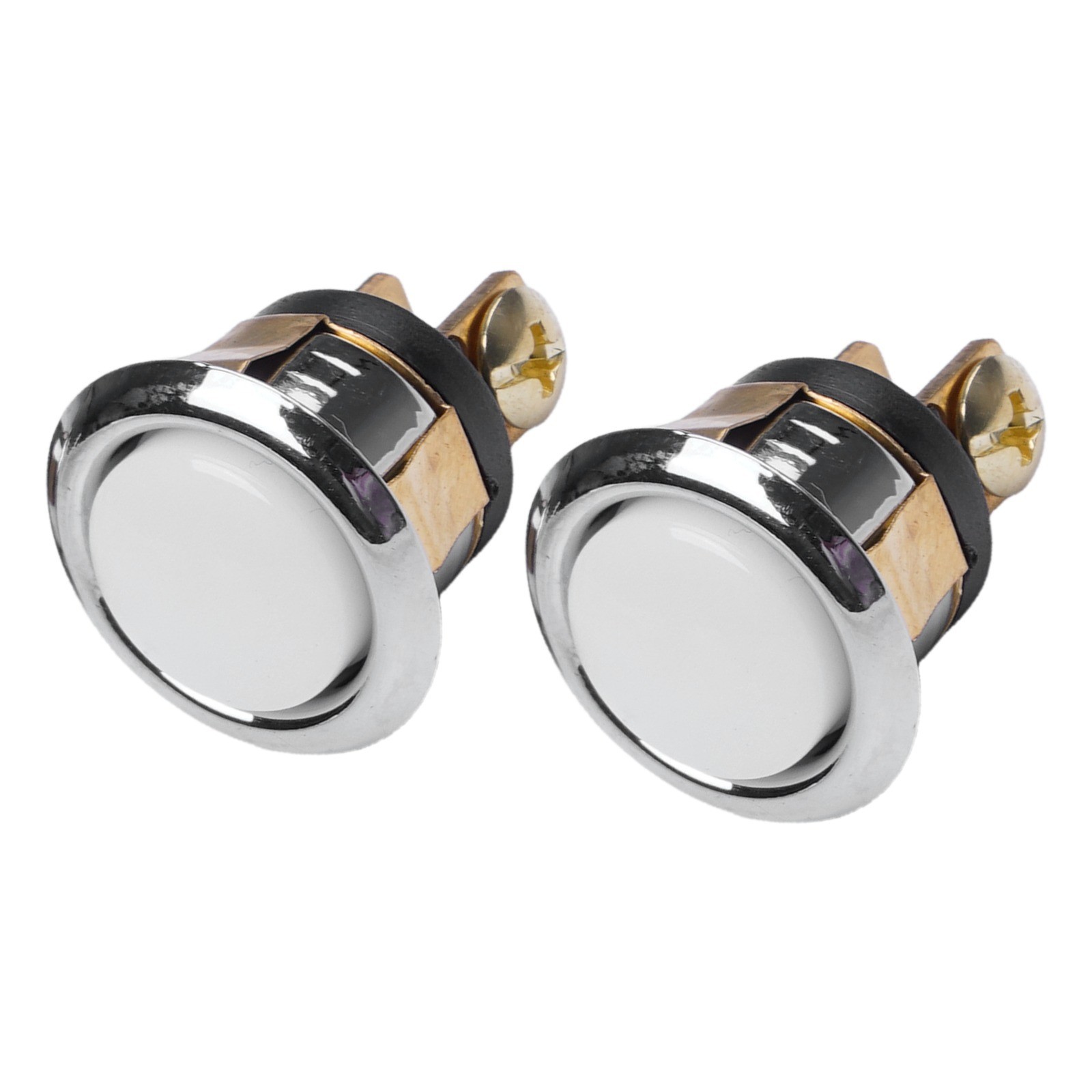 2 Pack Wired Doorbell Button with White LED Light for Easy Replacement