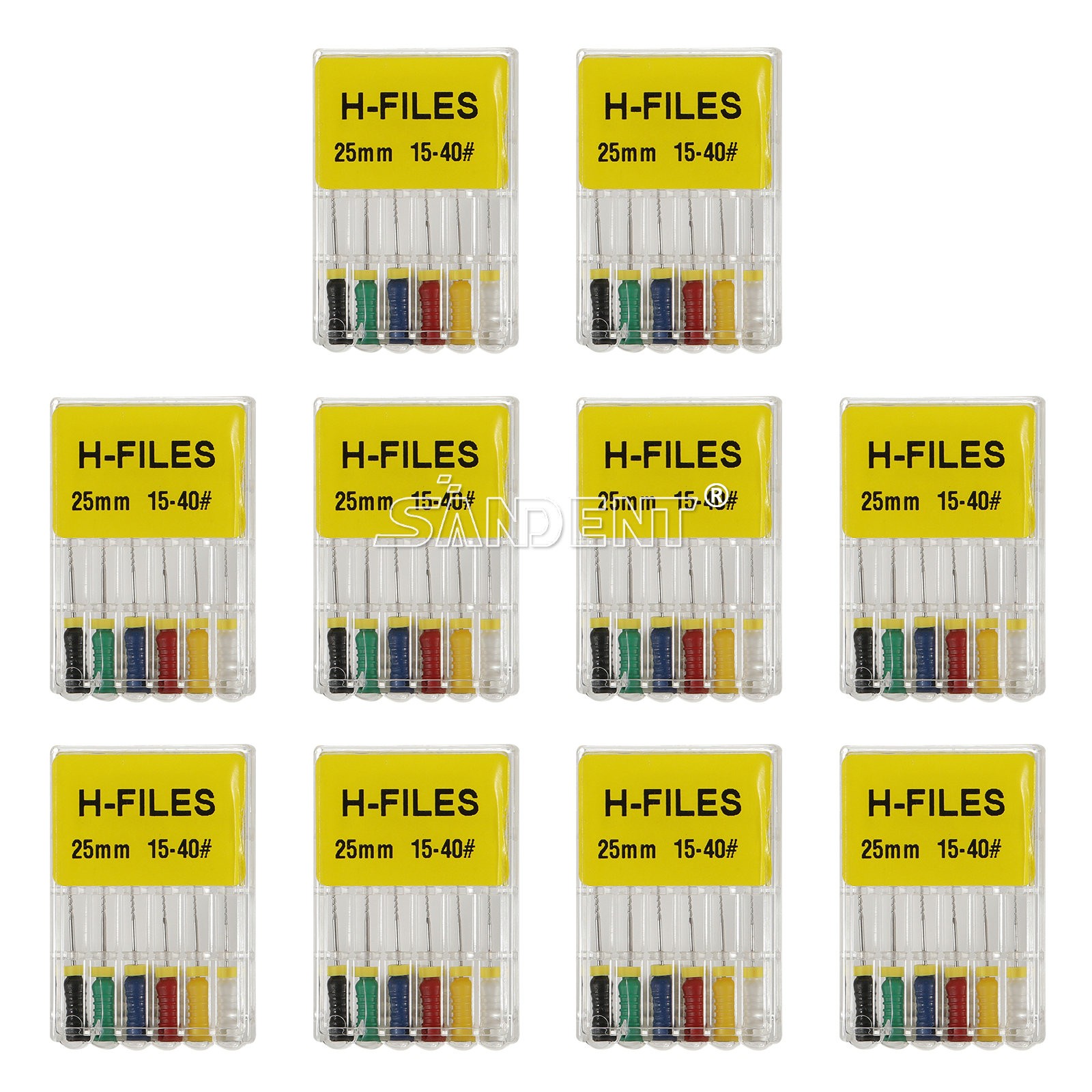 Dental Endodontic Files Posterior Root Canal Holder 10Packs Niti H File Hand Use