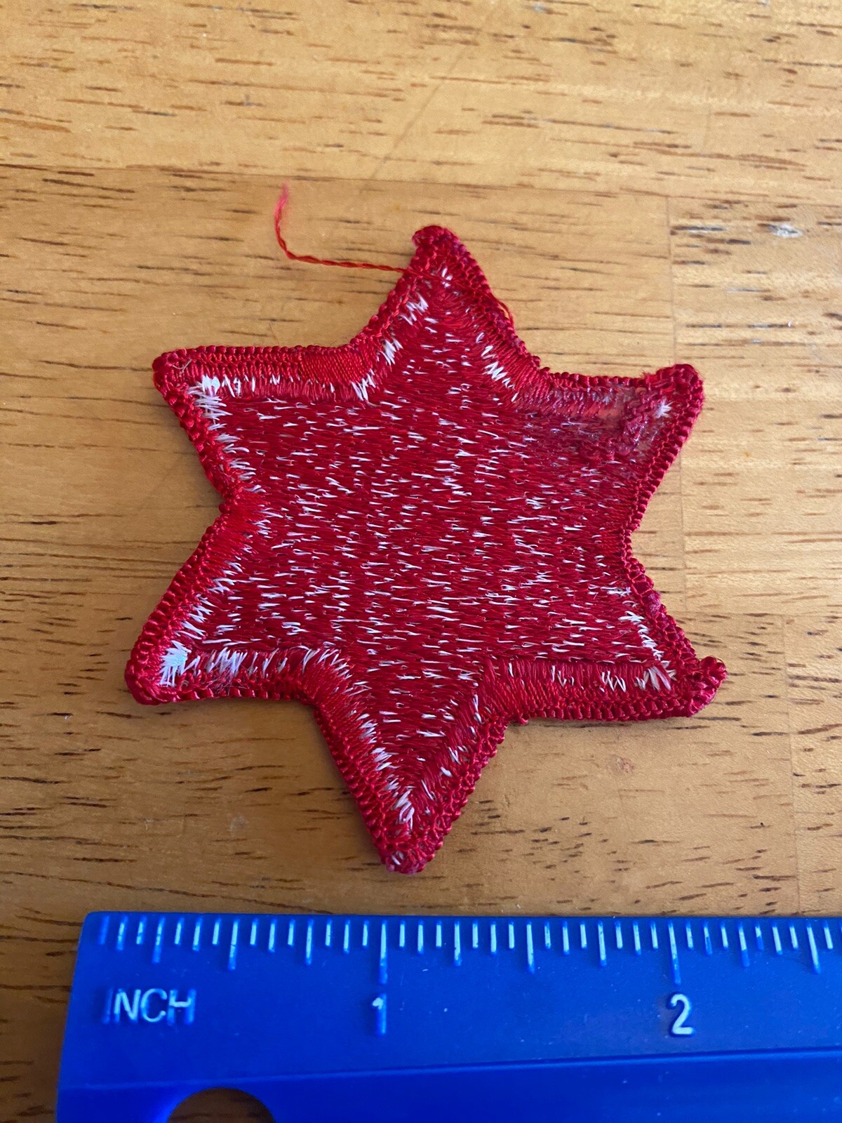 US Army 6th Infantry Division Red 6 Pointed Star Patch INV5084