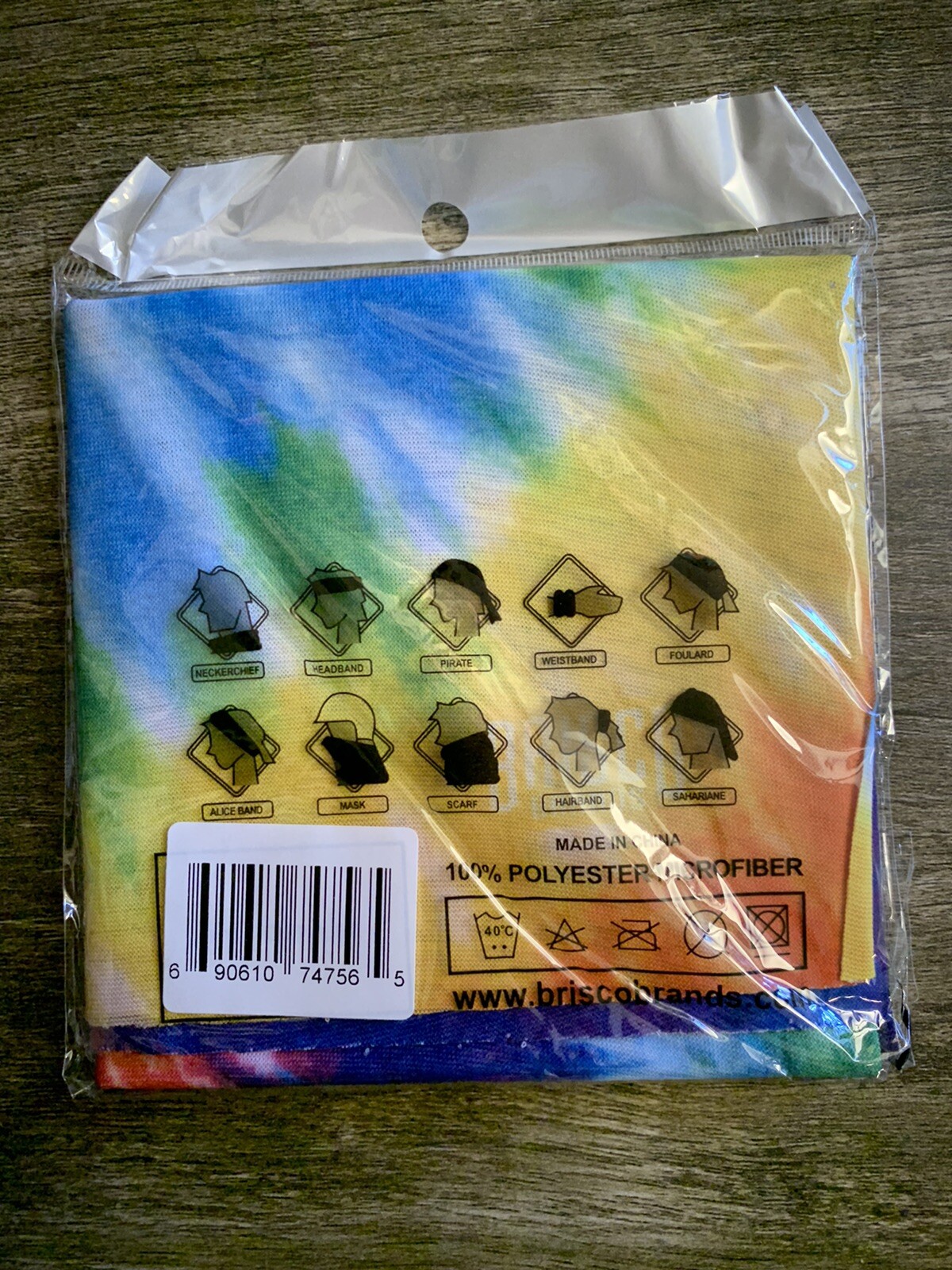 Brisco Brands Multi-Function Head & Neck Wear-Tye-Dye