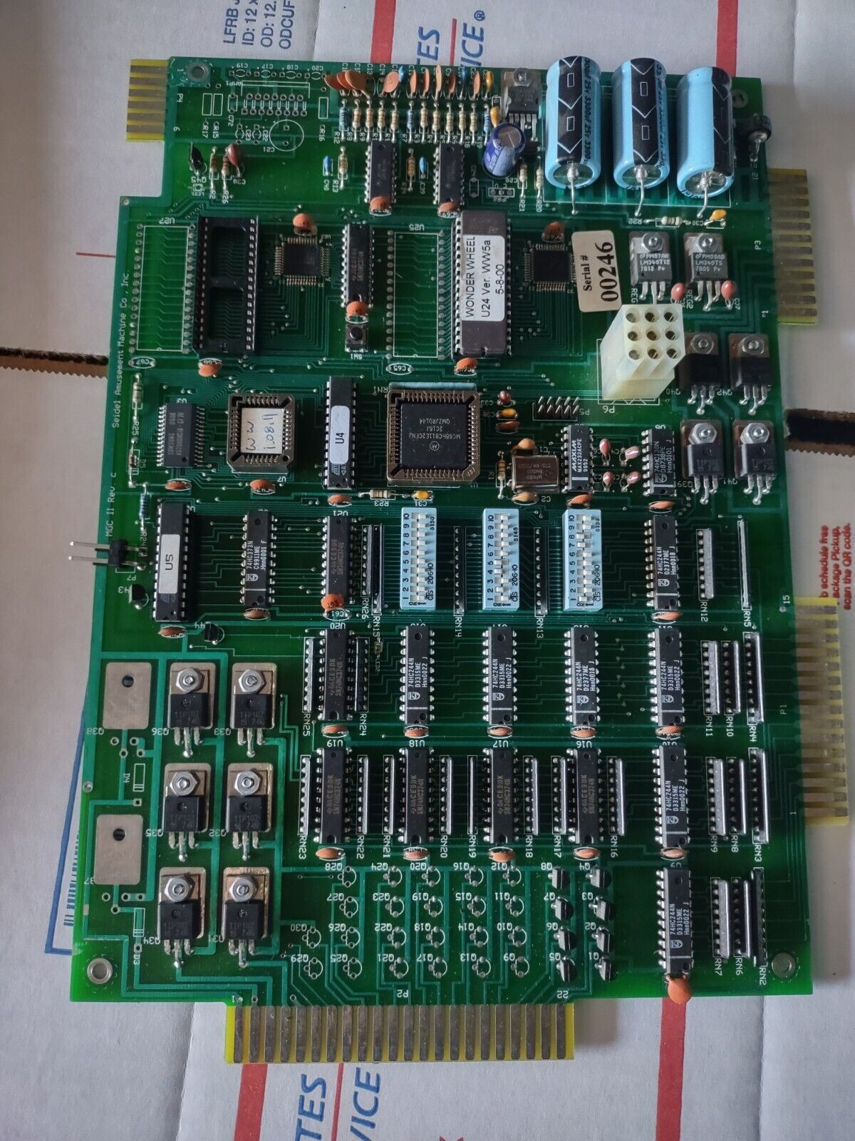 wonderwheel arcade redemption main pcb #240