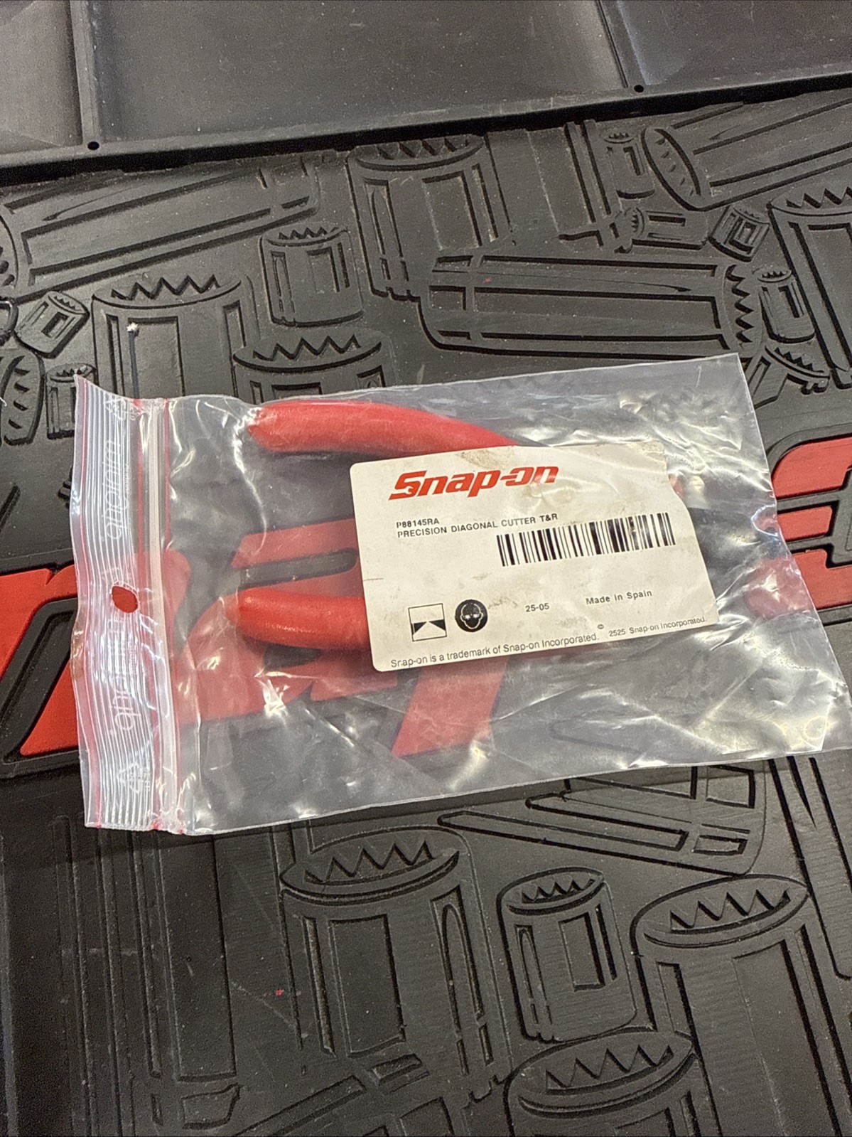 NEW Snap-on 4.5” Red Soft Grip Diagonal Flush Cutter Nipper Pliers Precision
